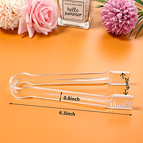 Roshtia 12 Pcs Plastic Mini Candy Buffet Scoops and Serving Tongs Set