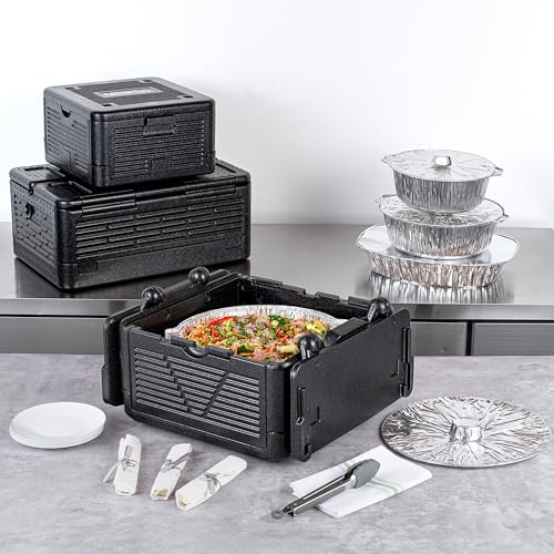 Restaurantware Black Epp Food Pan Carrier, 16.7 x 9.1 In - size: 25 Quart