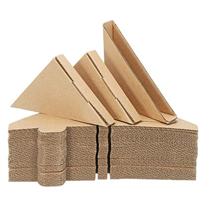 MECCANIXITY Adjustable Cardboard Corner Protector, Cardboard Edges Protector 10x10x1.7cm for Art, Packing, Shipping Supplies Pack of 40 - size: 10x10x1.7cm