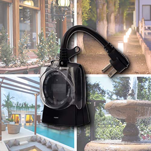 NSi Industries TORK 642E Outdoor Heavy-Duty 15-Amp 24-Hour, 7-Day Digital Plug-In General