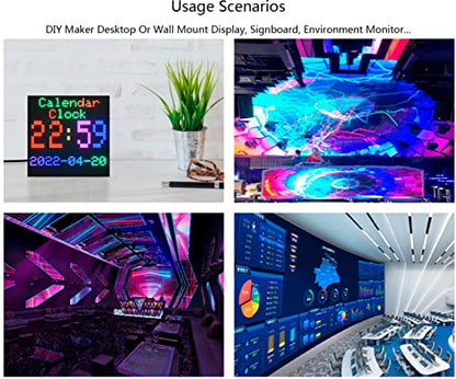 64x64 4096 Pixels RGB Full-Color LED Matrix Panel 2.5mm Pitch, Chainable - color: 64x64-2.5MM Pitch