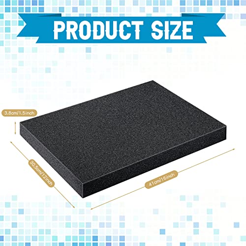 Outus 4 Pcs Polyethylene Foam, 16 x 12 x 1.5", Black - color: Black, size: 16 x 12 x 1.5 Inch