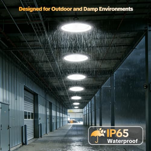 AIKVSXER 1Pack UFO LED High Bay Lights, 300W Shop Lights, 45000LM, 6000K