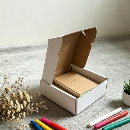 5x5x2 inch White Shipping Boxes 25 Pack,Small Gift Boxes,Bulk of Mailers - size: 5''x5''x2''