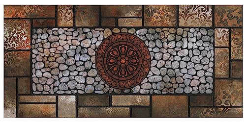 Large 47"x22" Heavy Duty Welcome Mat Outdoor with Non-Slip Rubber Backing - Durable Outdoor Door Mat for Front Door Entrance, Garage, Patio & High Traffic Areas（Sunflower） - color: Sunflower