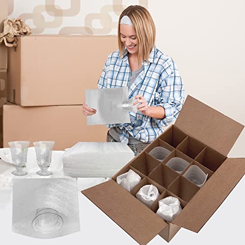 Foam Wrap Pouches, 25 Count, 7-3/8"x7-1/2" - size: 7-3/8"x7-1/2"