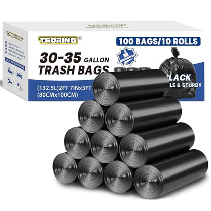 30-35 Gallon Trash Bags Heavy Duty 1.5 Mil,31'' x 39'',100 Count - color: 30-35 Gallon | 100 Count, size: 120 Count(pack of 1)