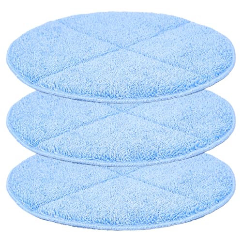 Commercial 12 Inch Floor Machines Pads Compatible with Oreck Orbiter Floor Machine: 3 Packs Microfiber Carpet Bonnet Floor Buffer Pads - color: 12 Inch-3 Pack-blue