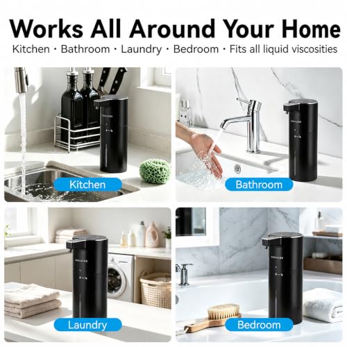 Touchless Automatic Electric Liquid Soap Dispenser - color: Black, size: Liquid