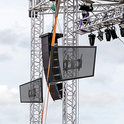 Mount-It! Universal Truss & Pole TV Mount with Quick Release Clamp, Stage & DJ Lighting Truss TV Bracket for 48–51mm Pipes, VESA 100x100–400x400, 32–55 Inch Screens, 88 lb Capacity