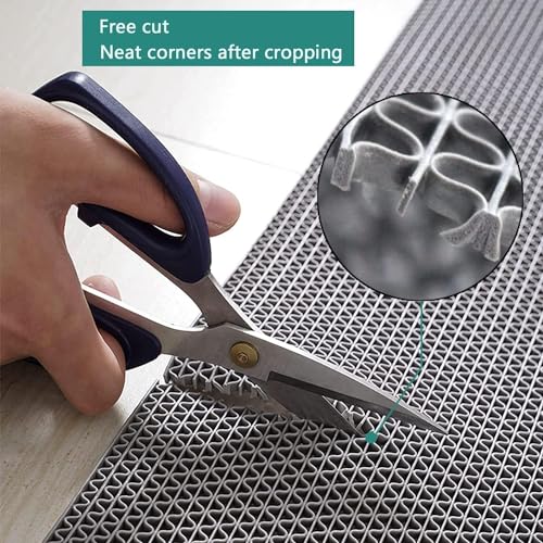 jxgzyy Commercial Drainage Mat Non Slip Wet Area Commercial Floor Mat, Grey - color: Grey, size: 196.8"L x 36"W x 0.2"Th