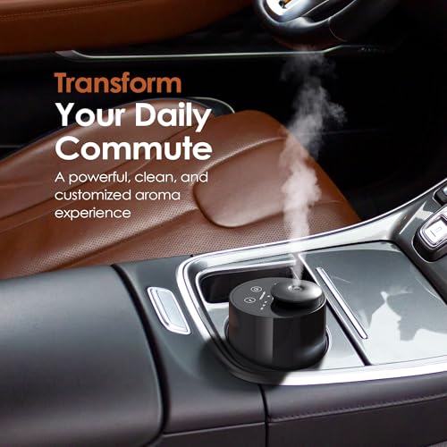 Airversa 2 Pack AN6 Waterless Diffuser for Essential Oil, Black + White - color: Black&white
