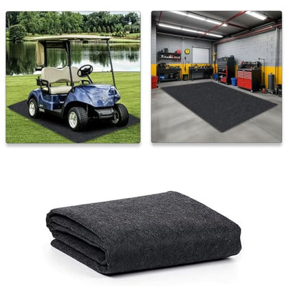 6.6 x 8.5 FT Garage Floor Mat for Under Cart, Golf Cart Parking Mat - color: 6.6 X 8.5 Ft