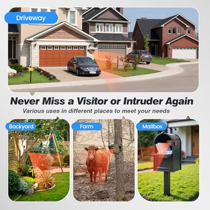 Wireless Driveway Alarm for Outdoor Security (Only Sensor) - style: Separately Sensor