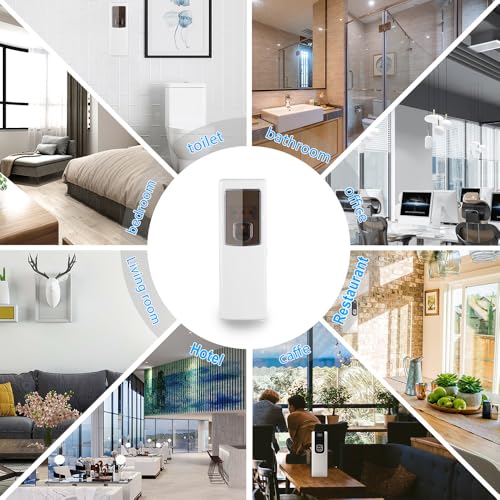 Automatic Air Freshener Dispenser Wall Mount/Free Standing Commercial ABS Auto Air Freshener Dispenser Programmable Aerosol Spray Perfume Dispenser for Home Room Office Bathroom - color: F291
