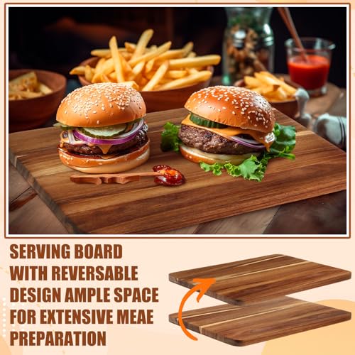 Roshtia 6 Pcs Wooden Cutting Boards 14x10'' Acacia Chopping Board, Classic - style: Classic