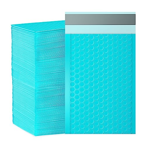 packbabol Bubble Mailers, 4x7 Inch Padded Bubble Mailers Pack of 100 Bubble Envelopes Opaque Self Seal Adhesive Waterproof Bags for Shipping and Packaging (Teal, 4x7-100) - color: teal, size: 4x7-100Pc