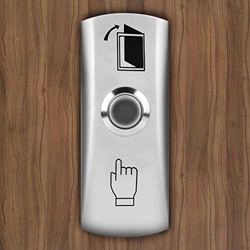 Dioche Door Exit Push Release Button Switch for Access Control, Door Access Control System Exit Button Door Push Release Switch (AD-01A)
