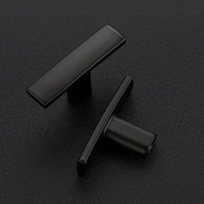 5 Pack Black Cabinet Knobs, 2in Length Curved Bar Drawer Pulls - color: Matte Black, size: 5 Pack, style: Curved