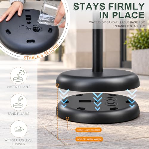 Stand Sign Holder, 8.5x11 Sign Stand for Display, 6-Pack, Black - size: 8.5*11 Chamfer 6Pack