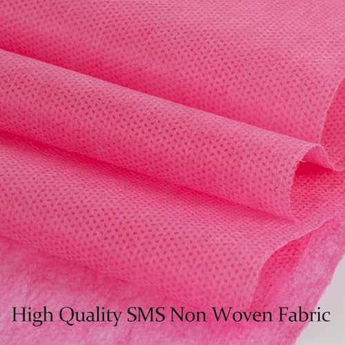100PCS Disposable Massage Table Sheets, Pink Spa Bed Covers for Esthetician, Spa, Waxing, Lash, Tattoo, Salon Table, 31.5" X 71" - color: pink