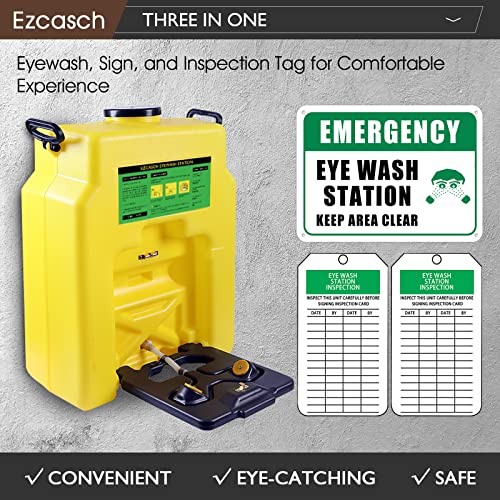Portable Eyewash Station 14-Gallon, OSHA Approved