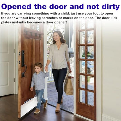 2 Pack Door Kick Plates 4x16 Decorative Door Push Plates
