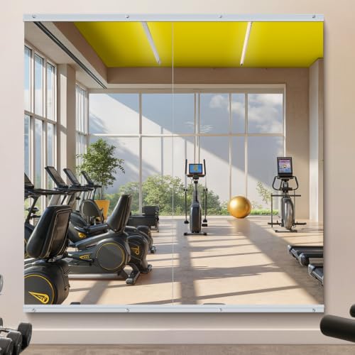 48x24 in Home Gym Mirrors, 2-Pack,Frameless,Wall Mounted - size: 48"x24"x2PCS
