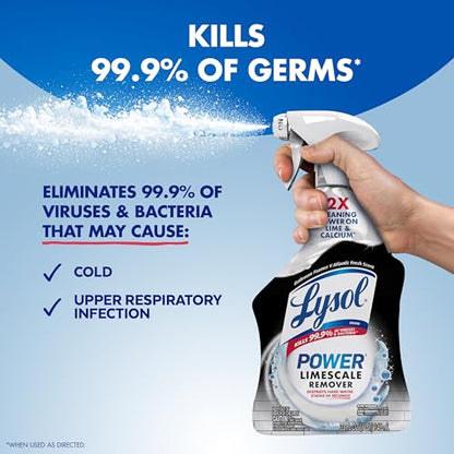 Lysol Power Limescale Removing Bathroom Cleaner Spray, 32 oz - style: Limescale
