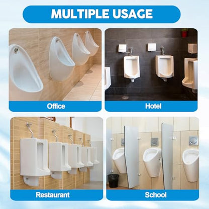 40 Packs Urinal screens deodorizer,3D anti-splash odor protection urinal cakes for men bathroom，toilet splash guard for men，five scents urinal mats (40)