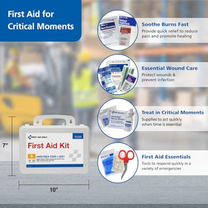 First Aid Only 25-Person ANSI Class A First Aid Kit for Workplaces