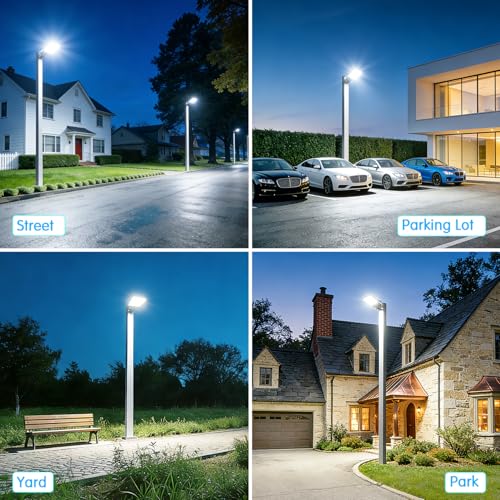 150W Parking Lot Light Dusk to Dawn Photocell 22500LM 3Pack - size: 150W/Trunnion/3PC