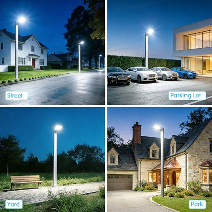 150W Parking Lot Light Dusk to Dawn Photocell 22500LM 3Pack - size: 150W/Trunnion/3PC