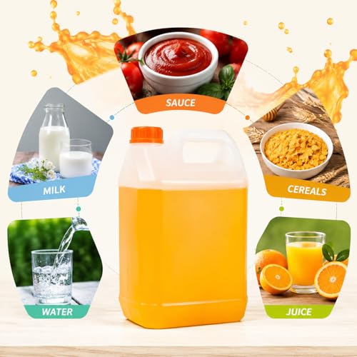 ASEVAT 2 Pack 4L Plastic Jugs with Pump and Measuring Cups, Heavy-Duty Liquid Storage Containers for Cleaning Solutions, Detergent, Home and Commercial Use - size: 1 gallon