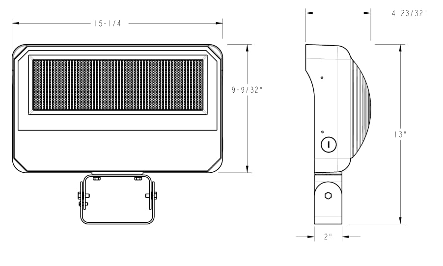 RAB X34-250T High Output Field-Adjustable Floodlight (250W Trunnion, 120-277 Volts) - color: 250W Trunnion, size: 120-277 Volts