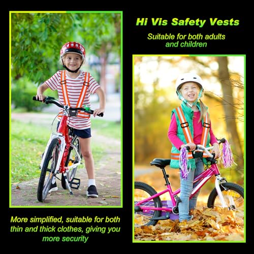 Hercicy Reflective Vest High Visibility Safety Vests Bulk - color: Orange
