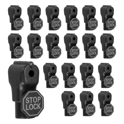 Peg Hook Locks PC Magnet Anti-Theft Pegboard 4.5mm Black 20Pcs - color: Black, size: 4.5mm