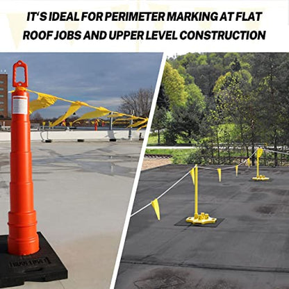 Blue Pennant Banner Flags | OSHA 500lb Rated | Strand Fade Resistant 【102FT】 - color: Blue, size: 7"x10"x102Ft