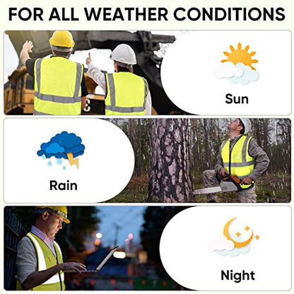 TICONN High Visibility Reflective Safety Vest for Men & Women, ANSI Class 2 - color: Yellow, size: XX-Large