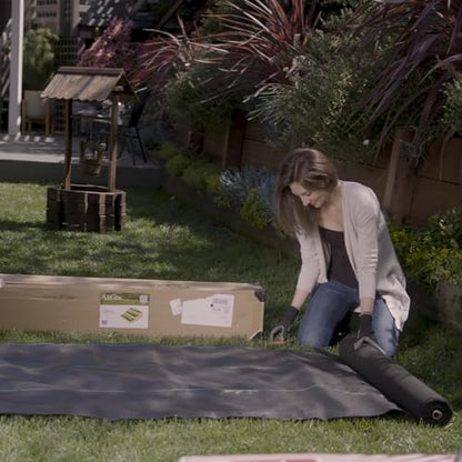 ECOgardener Premium 5oz Landscape Fabric, 3ft x 50ft Pro Garden Weed Barrier - Durable & Heavy Duty Weed Block Gardening Mat, Easy Setup & Superior Weed Control, Eco-Friendly & Convenient Design - size: 5oz - 3ft x 50ft