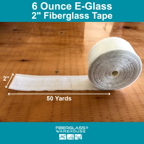 Fiberglass Cloth Tape, 6 oz, 2" Wide by 50 Yards (150 feet)
