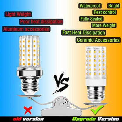 ALIDE E26 100 Watt Equivalent LED Candelabra Corn Bulbs,2700K Warm
