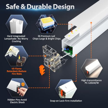 Hexagon Garage Lights: 245W 35 Pack 8 Grids LED Garage Lights - Easy Install 6500K Super Bright Honeycomb Light for Warehouse, Car Detailing Shop, Exhibition Hall, Gym - size: 8 HEX