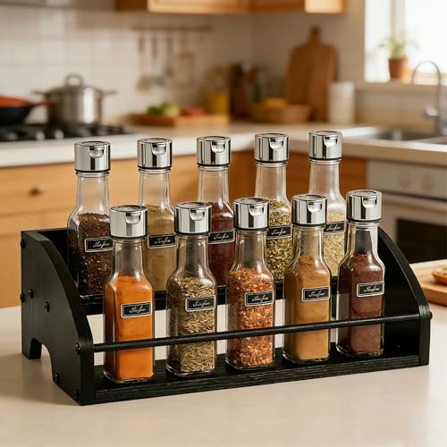 Mini Coffee Syrup Rack, 2-Tier - color: 2-tier Wood