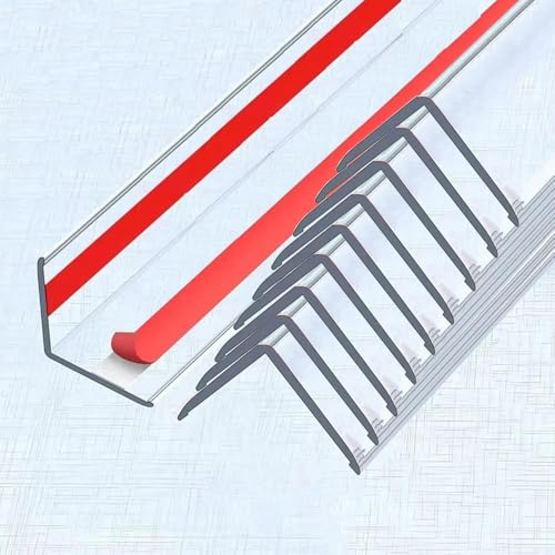 Clear Self-Adhesive Wall Corner Guards, 10 Pack, 1.2in x 39.5in - size: 1.2in x 39.5in