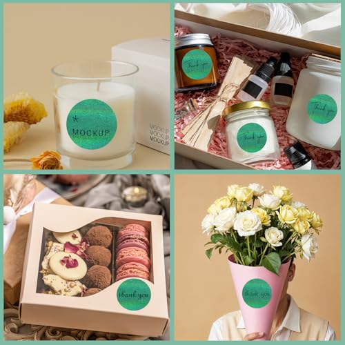 1.5 Inch Thermal Labels,Holographic Circle Direct Thermal Stickers,for Address Design DIY Logo Business(300 pcs/Green dots) - color: Green Dots, size: 1.5 inch