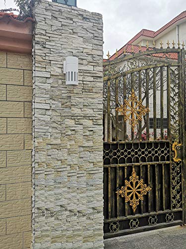 Outdoor Wall Lantern, Waterproof Exterior Lighting Fixture - color: Cylinder (White B)