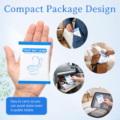 20 Pack Disposable Toilet Seat Covers for Travel Public Toilet Hospital - size: 20 PC