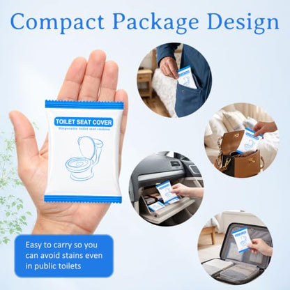 200 Pack Disposable Toilet Seat Covers for Travel Public Toilet Hospital - size: 200 PC