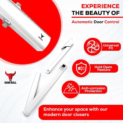 The Door Bull Commercial/Residential Grade Door Closer - size: 2000 Series, style: Silver